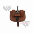 thumbnail image 5 of SZCO Medieval Knife Holder Bag 8"x6" Light Brown Leather Accessory Pouch with Belt Attachment for LARP & Cosplay, 5 of 5