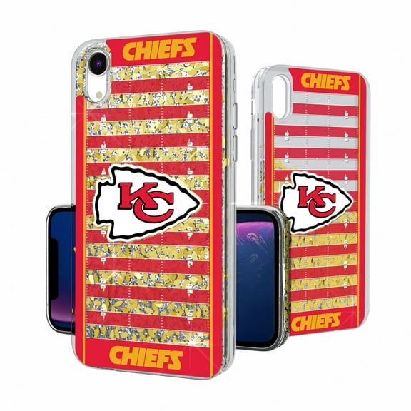 Kansas City Chiefs iPhone Field Design Glitter Case