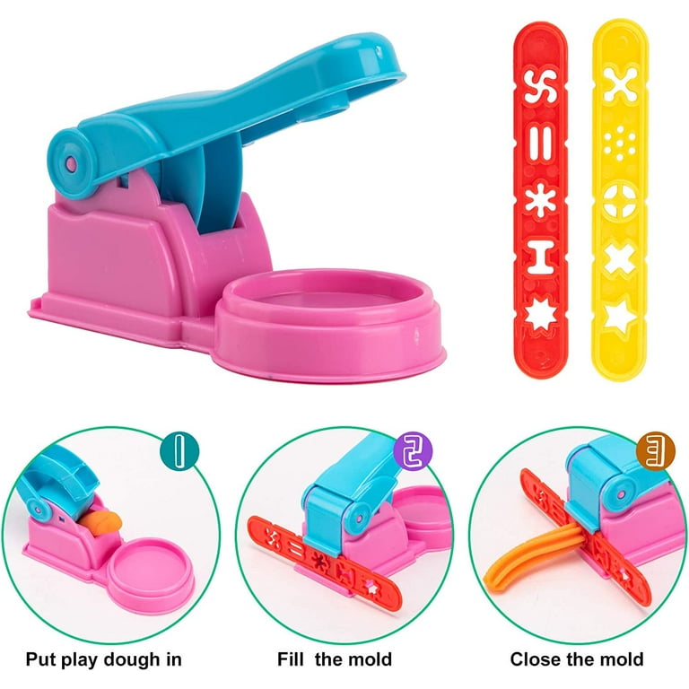 Play Dough Tools Kit With Dough Extruders, Dough Scissors
