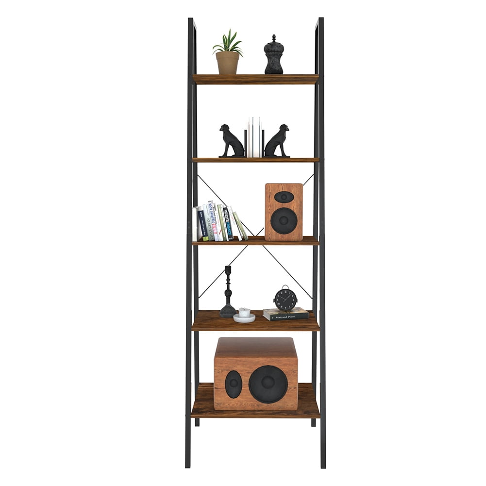 Kepooman 5 Tier Bookshelf, Tall Bookcase Shelf Storage Organizer, Modern Book Shelf for Bedroom, Living Room and Home Office, Vintage Burnt Wood Grain Kepooman 5 Tier Bookshelf, Tall Bookcase Shelf Storage Organizer, Modern Book Shelf for Bedroom, Living Room and Home Office, Vintage Burnt Wood Grain