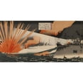 thumbnail image 3 of Bairin 18x11 Black Modern Framed Museum Art Print Titled - The Great Naval Battle at Haiyang Island (1894), 3 of 5