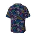 thumbnail image 7 of Picia Cute Line Fish Men's Linen Shirts Short Sleeve Cuban Beach Shirts Casual Shirts Button Down Shirt for Men Beach Summer Wedding Shirt-Medium, 7 of 7