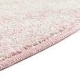 thumbnail image 6 of Rugs.com Moroccan Trellis Collection Rug – 8 Ft Round Ivory And Pink Medium Rug Perfect For Kitchens, Dining Rooms, 6 of 8