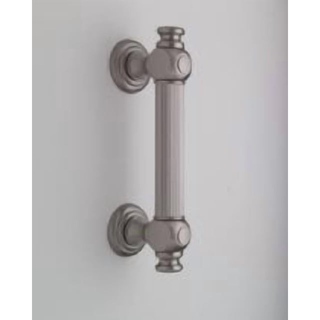 Jaclo Poignée de Porte de Douche avant Cannelée avec Embouts, Nickel Poli