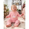 thumbnail image 2 of RUINIXCW Toddler Girl Outfit Long Sleeve Goose Embroidery Sweatshirt Wide Leg Pants, 2 of 8