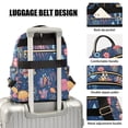 thumbnail image 3 of FORMRS Mini Backpack Purse for Women Quilted Travel Daypack Casual Shoulder Bag, Pink Jellyfish, 3 of 7