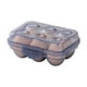 thumbnail image 2 of Contenedor de almacenamiento de huevos portátil y apilable para refrigerador, bandeja de plástico apto para alimentos para organizar el refrigerador de la cocina, soporte para 30 huevos para camping,, 2 of 4