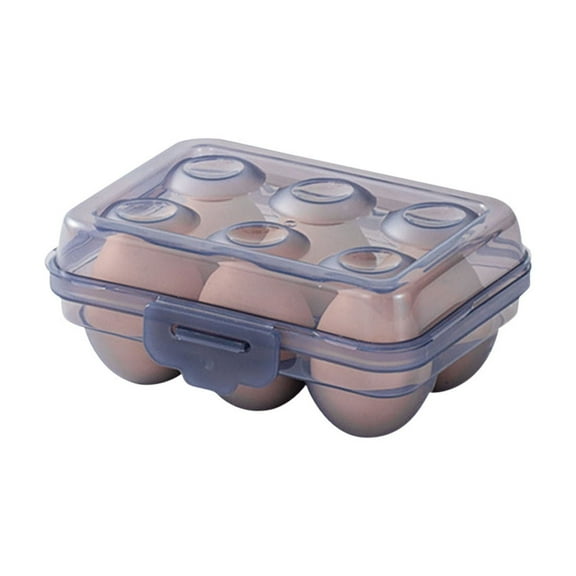 Bfogop Egg Container for Refrigerator,Egg Holder for Refrigerator Egg Fresh Storage Box for Fridge, Egg Tray & Egg Storage, Clear Plastic S