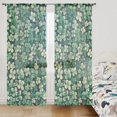 thumbnail image 6 of St Patricks Day Sheer Curtains 84 Inches Long Shamrock Pattern 2 Panels Rod Pocket Voile Window Curtain Set Drapes for Living Room Bedroom Dining Room, 52 W x 84 L, 6 of 6
