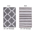 thumbnail image 3 of Better Trends 24" x 40" Bathroom Rugs 100% Polyester Soft Water Absorbent Non Slip Bath Mat Machine Washable Rug Hugo Collection - Silver, 3 of 4