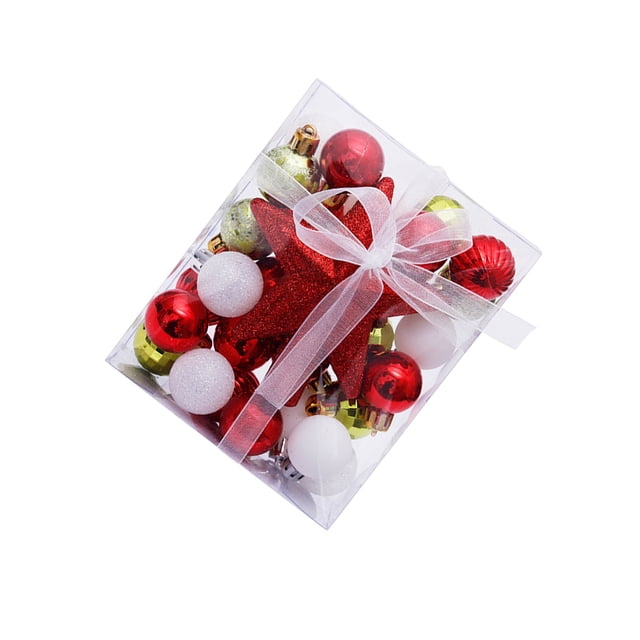 Injueey Colgantes de bolas de Navidad para niños, adornos colgantes de estrella, diseño ligero, colgante de árbol de Navidad, sala de bodas, Kits de decoración para fiestas Tipo4