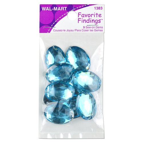 Favorite Findings Turquoise Oval Gems, 9 Count