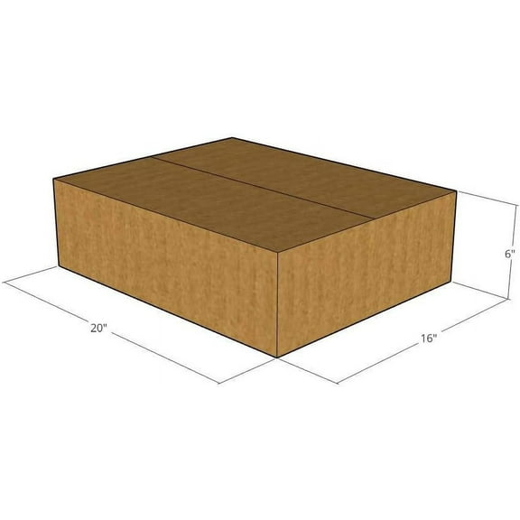 20" x 16" x 6" Corrugated Boxes 32 ECT (Pack of 5-20x16x6) | Quality moving boxes. Great for shipping boxes for Business, office or home.