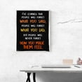 thumbnail image 3 of Wise saying by Maya Angelou never forget how you made them feel BLACk wall art perfect for decorating kitchens homes bathrooms bedrooms hallways., 3 of 3