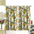 thumbnail image 5 of Vintage Lemon Blackout Curtains, Spring Rustic Farmhouse Beautiful Lemon Floral Greens Print Blackout Rod Pocket Window Treatments Drapes for Bedroom Kitchen 84x84in, 5 of 6