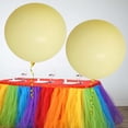 thumbnail image 2 of Efavormart 2 Pack 32" Extra Large Pastel Yellow Round Latex Balloons Air Helium Balloons Party Balloons, 2 of 10