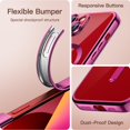 thumbnail image 6 of JETech Electroplated Case for iPhone 13 6.1-Inch, Camera Lens Full Protection, Compatible with MagSafe Wireless Charging, Shockproof Soft TPU Phone Cover (Rose Red), 6 of 7