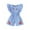 Blue, variant on Atogsazn Baby Girl Cotton Jumpsuits Toddler Ruffle Cute Printed Sleeveless Romper Fashion Clothes Blue 2-3 Years