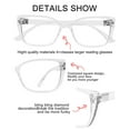thumbnail image 5 of OCCI CHIARI Reading Glasses for Women Oversized Reader 1.0 1.25 1.5 1.75 2.0 2.25 2.5 2.75 3.0 3.5 4.0 5.0 6.0 Anti Glare, Relieve Eyestrain with Acrylic Lens, 5 of 8