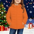 thumbnail image 2 of XIMIN Kids Coat Girls Boys Warm Quilted Puffer Jacket Travel Jackets Lightweight Long Sleeve Packable Fall Winter Outerwear Coats Cozy Tween Trendy Clothes, 2 of 9