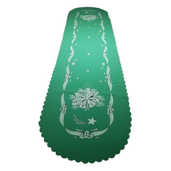 Polish Christmas Table Cover (Green, Table Runner 14"x51")