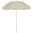 thumbnail image 1 of vidaXL Parasol de Plage Jaune Sable 300 cm, 1 of 5