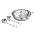 thumbnail image 4 of Elodie Divided Hot Pot Chinese Shabu Shabu Pot Versatile Cooking Pot with Slotted Spoon 35cm, 4 of 8