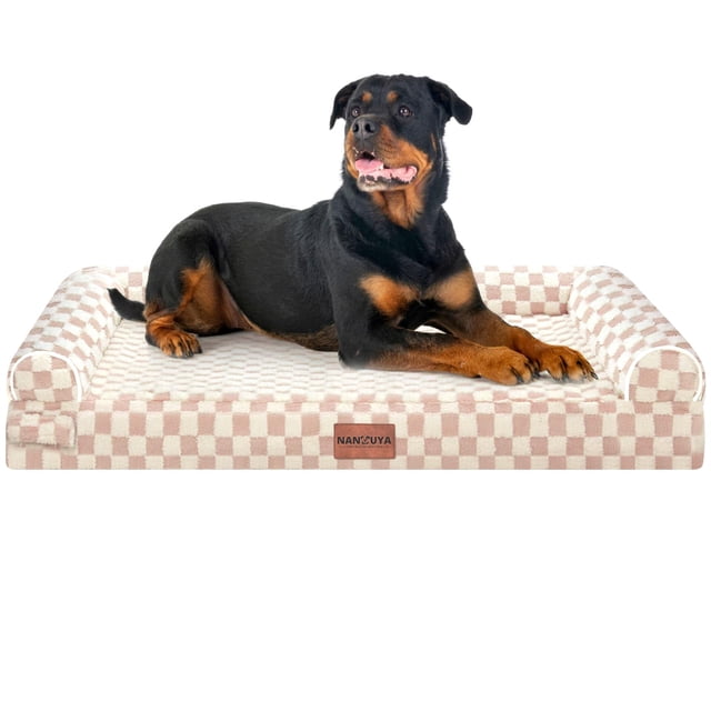Cama para Perros NANUYA XXL 86x74 cm Ortopédica Impermeable Rosa
