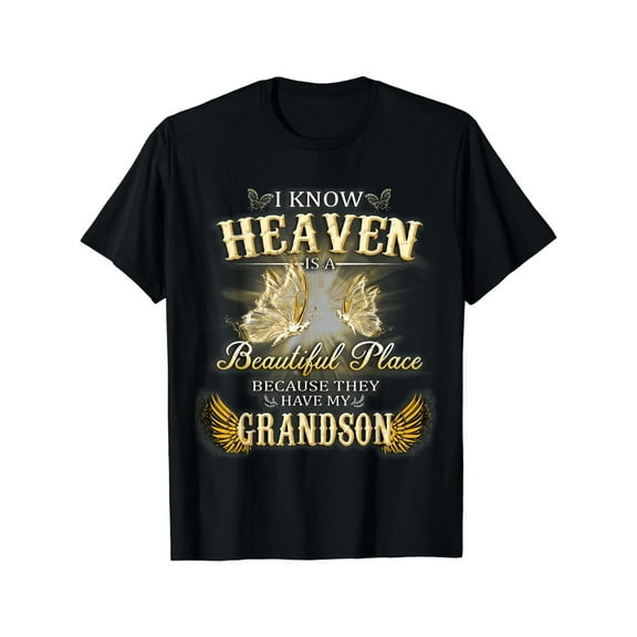 Memorial Grandson in Heaven Grandson my Angel Miss Grandson T-Shirt
