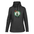 thumbnail image 2 of Women's Levelwear Black Boston Celtics Loop Core Funnel Neck Pullover Sweatshirt, 2 of 3