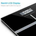 thumbnail image 3 of Weight Scale, Highly Accurate Digital Bathroom Body Smart Scale, Precisely Measures Weight up to 400 lbs,Black, 3 of 9