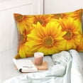 thumbnail image 6 of Kll 3d Sunflowers Pillow Covers Envelope Closure,Super Soft And Cozy Fuzzy Fleece Pillow Case Cover 20"X30", 6 of 9