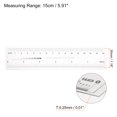 thumbnail image 2 of Unique Bargains Flexible Ruler 6 Inch 0.5mm Scale PET Plastic Covered Thickened Film Straight Ruler, 2 of 6