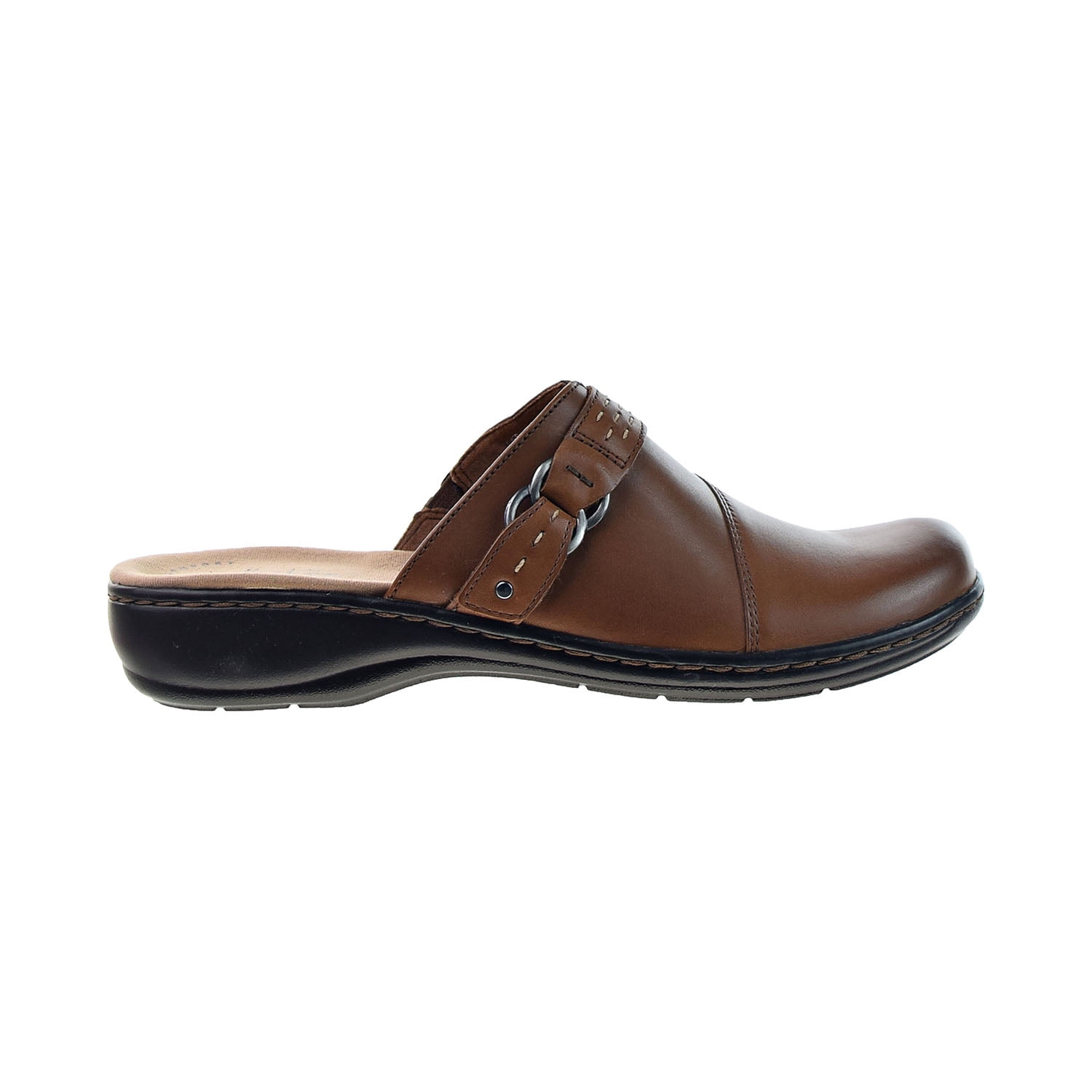 tæppe ihærdige båd Clarks Leisa Sadie (Narrow) Women's Slip-On Clog Mule Dark Tan Leather  26128999-N - Walmart.com