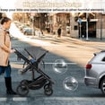 thumbnail image 4 of Gymax 3-in-1 Newborn Stroller Folding Convertible High Landscape Toddler Stroller Gray, 4 of 10