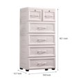 thumbnail image 4 of Miumaeov 5 Tier Plastic Drawers Dresser, Storage Cabinet with 6 Drawers, Sturdy Organizer Unit ,Easy Pull Closet Drawers,Storage Cabinet for Clothing, Bedroom, Playroom, Closet Drawers, 4 of 12