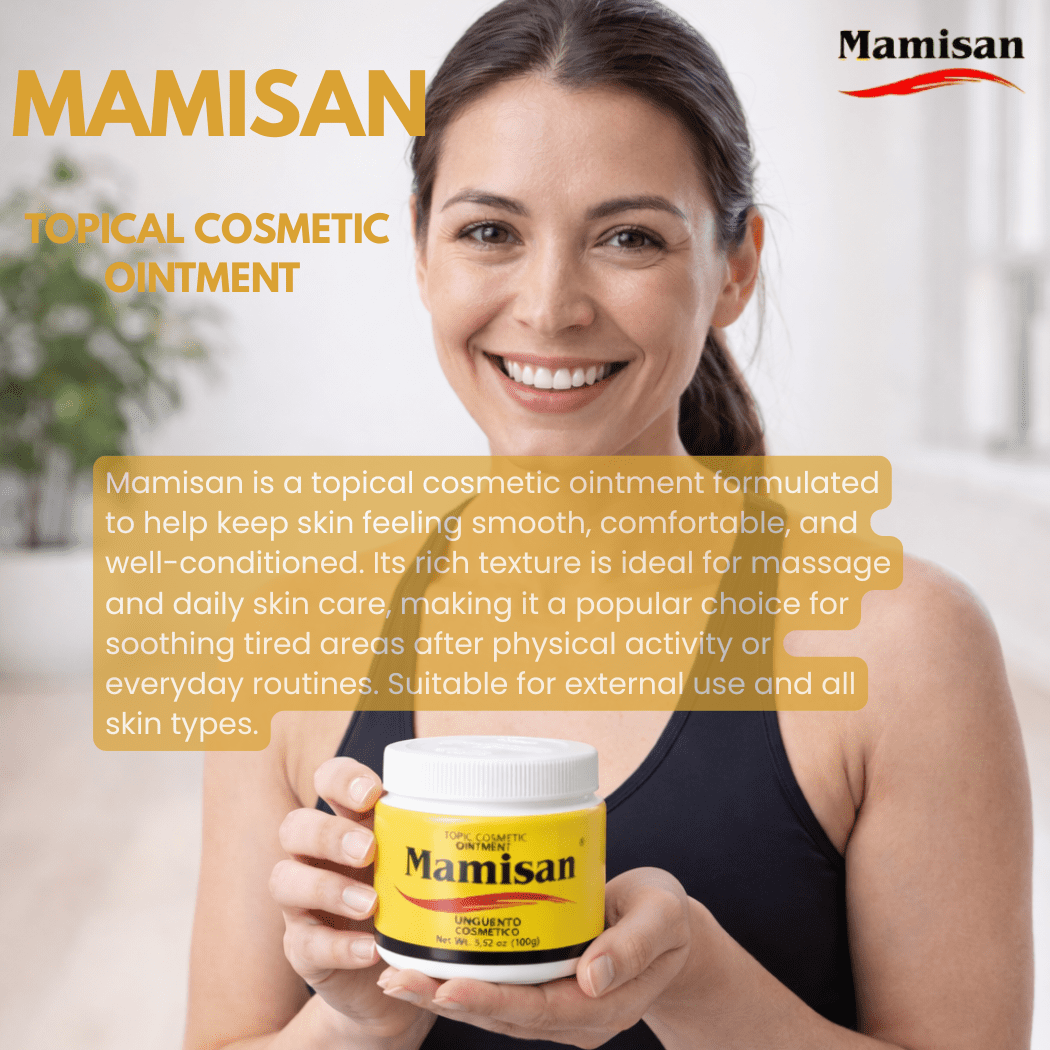 Mamisan Ungüento Cosmético Topical Ointment – Cosmetic Skin Care Balm for Daily Use – 3.52 oz (100 g)