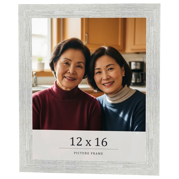 12x16 Frame White Real Wood Picture Frame Width 1.5 inches | Interior Frame Depth 0.5 inches | Barn