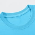 thumbnail image 7 of DAETIROS Little Girls Graphic T-Shirt, Casual Soft Cotton Comfy Short Sleeve Basic Crewneck Cute Dinosaur Girls Summer Tee Light Blue Size 5-6T, 7 of 7