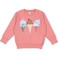 thumbnail image 2 of Inktastic Retro Valentine Ice Cream Cones Toddler Sweatshirt, 2 of 4