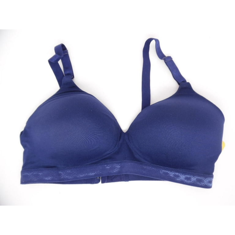 Warner's Women's Plus-Size Simply Perfect Super Soft Wire-Free Bra, Navy  Ink 36C 