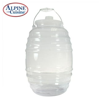 Beverage Container-5 Gallon Jug- Mexican Vitrolero Container-Agua Frescas-Juice Jug with Lid- 20 L Clear-BPA Free Food Grade Plastic (2)