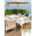 thumbnail image 5 of Outdoor Tablecloth with Umbrella Hole for Patio/Picnic/Party/Camping, Sage Green Gradient Waterproof Table Cloth Rectangle Table Cover Washable, Abstract Polka Dots Vintage Modern Art (54"x 80"), 5 of 8