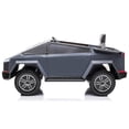 thumbnail image 2 of KingToys Grey Cybertruck Style Kids Ride On Truck 12V With Remote Control, 2 of 2