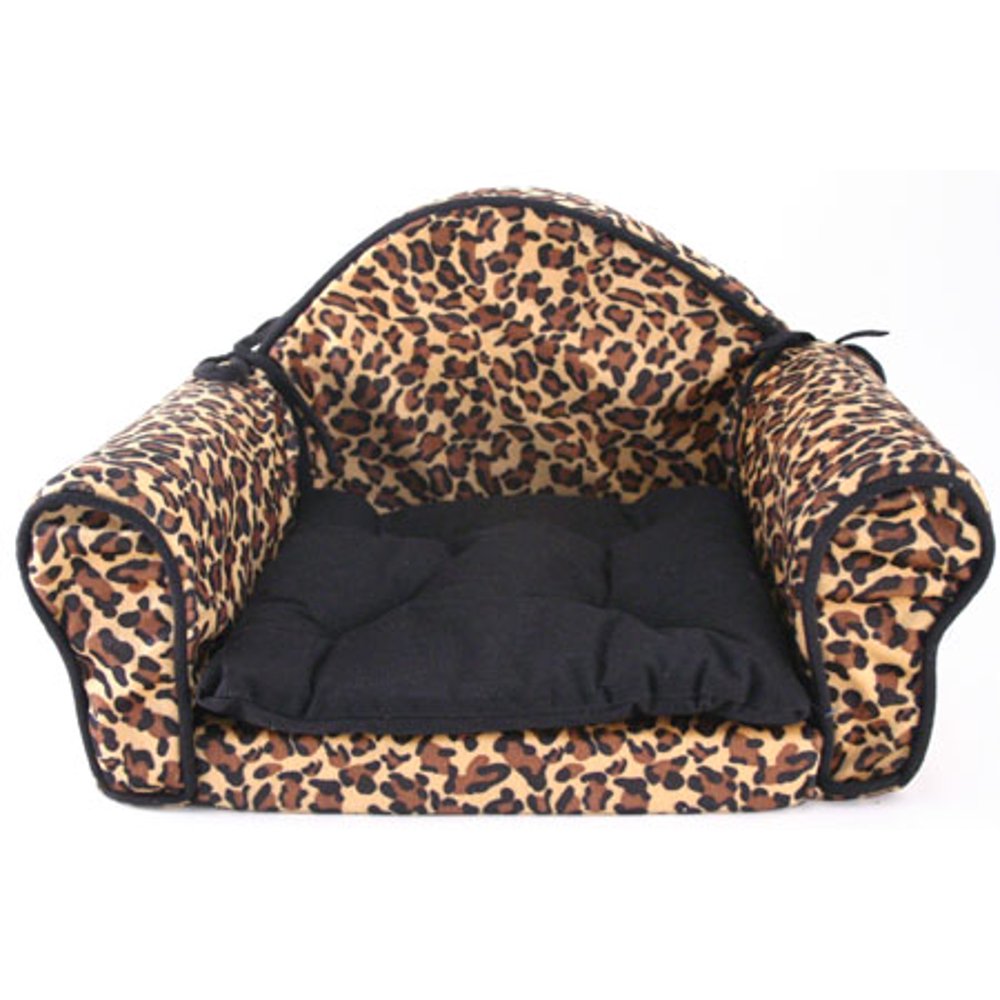 EDMBG Leopard Print PET Bed Pillow Cushion Sofa/Couch Design Dog