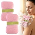 thumbnail image 2 of Dual Sided Soap Exfoliating Bath Sponge 2 Pack, Shower Soap Holder Sponge, Soft Foam Exfoliating Body Scrubber Pad, Portable Lather Soap Saver Pouch, Reusable Cleansing Bath Accessory, 2 of 6