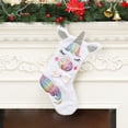 thumbnail image 4 of Einhorn-Weihnachtsstrumpf mit LED-Licht, Süßigkeitenbeutel für Geschenke, Weihnachtsbaum-Dekorationsstrumpf Zhivalor CWY-0983, 4 of 5