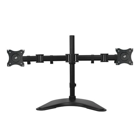 UPC: 0662774025582 | Articulated Freestanding Dual Monitor Desk Stand – 13 -27