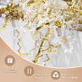 thumbnail image 3 of Trozo de papel arrugado, blanco y dorado, 1 kg, para rellenar cajas de regalo, 3 of 4
