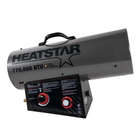Heatstar Hs170Qfavt 170,000 Btu Propane Forced Air Heater With Hose